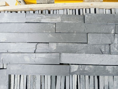 Плитка чёрная из натурального камня фасадная 30 см * 5 см, толщина 7 мм -30 мм купить в Ставрополе